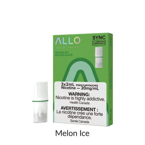 ALLO SYNC MELON ICE POD (3PK) (STLTH COMPATIBLE) MISTER VAPOR TORONTO BURLINGTON