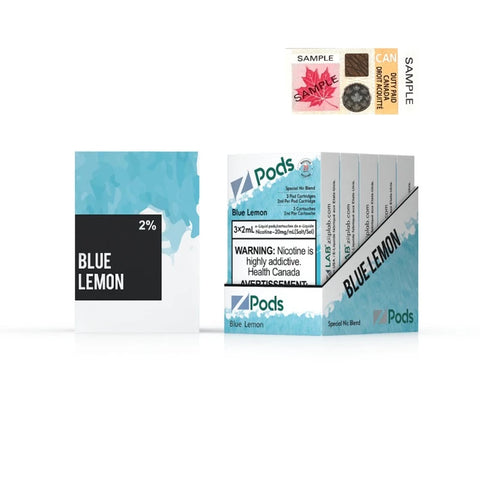 Buy Z PODS BLUE LEMON SUPREME NIC at Mister vapor TORONTO , ETOBICOKE, YORK , BURLINGTON