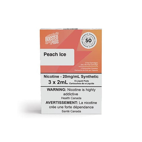 BOOSTED PEACH ICE - RP90 FROSTY PEACH POP PODS (S-COMPATIBLE)