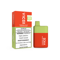 BUY 5 AND GET 6TH ONE FREE. VICE BOX STRAWBERRY KIWI ICE DISPOSABLE MISTER VAPOR CANADA  Same-day delivery within the zone and express shipping GTA, Scarborough, Brampton, Etobicoke, Mississauga, Markham, Richmond Hill, Ottawa, Montreal, Nova Scotia, PEI, Vancouver,  Vaughan, Toronto, York, North York, London, Kingston, Burlington, Hamilton, Quebec City, Halifax, St. John's, Fredericton, Ontario, Laval, Levis, Brossard, Sudbury, Trois-Rivieres,  Sherbrooke, Barrie, Orillia, Winnipeg, Alberta, B.C AND U.S.A