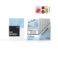 Z PODS BLUE RASPBERRY 2% SPECIAL NIC BLEND (EXCISE TAX) MISTER VAPOR