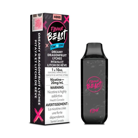 BUY FLAVOUR BEAST DREAMY DRAGONFRUIT LYCHEE ICED FLOW DISPOSABLE MISTER VAPOR CANADA