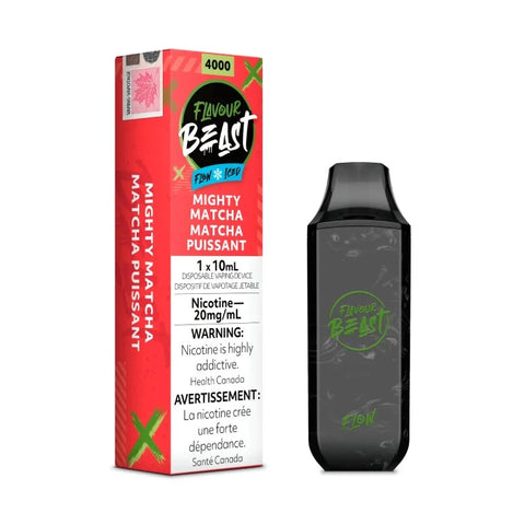 BEST RANK FLAVOUR BEAST MIGHTY MATCHA ICED FLOW DISPOSABLE MISTER VAPOR CANADA