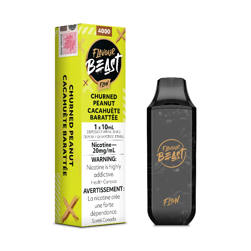 BUY THE NEW FLAVOUR BEAST CHURNED PEANUT FLOW DISPOSABLE AT MISTER VAPOR CANADA