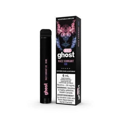 GHOST MAX RAZZ CURRANT ICE DISPOSABLE VAPE STICK