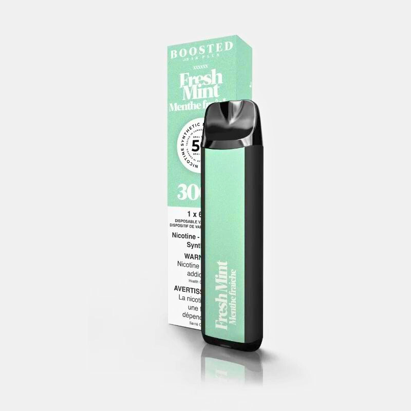 GET THE NEW AND IMPROVED BOOSTED BAR PLUS SYNTHETIC 50 FRESH MINT AT MISTER VAPOR (MR.VAPOR) CANADA
