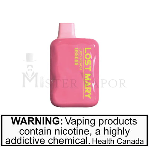 NEW PRODUCTS LOST MARY JUICY PEACH DISPOSABLE VAPE AT MISTER VAPOR (MR.VAPOR) CANADA
