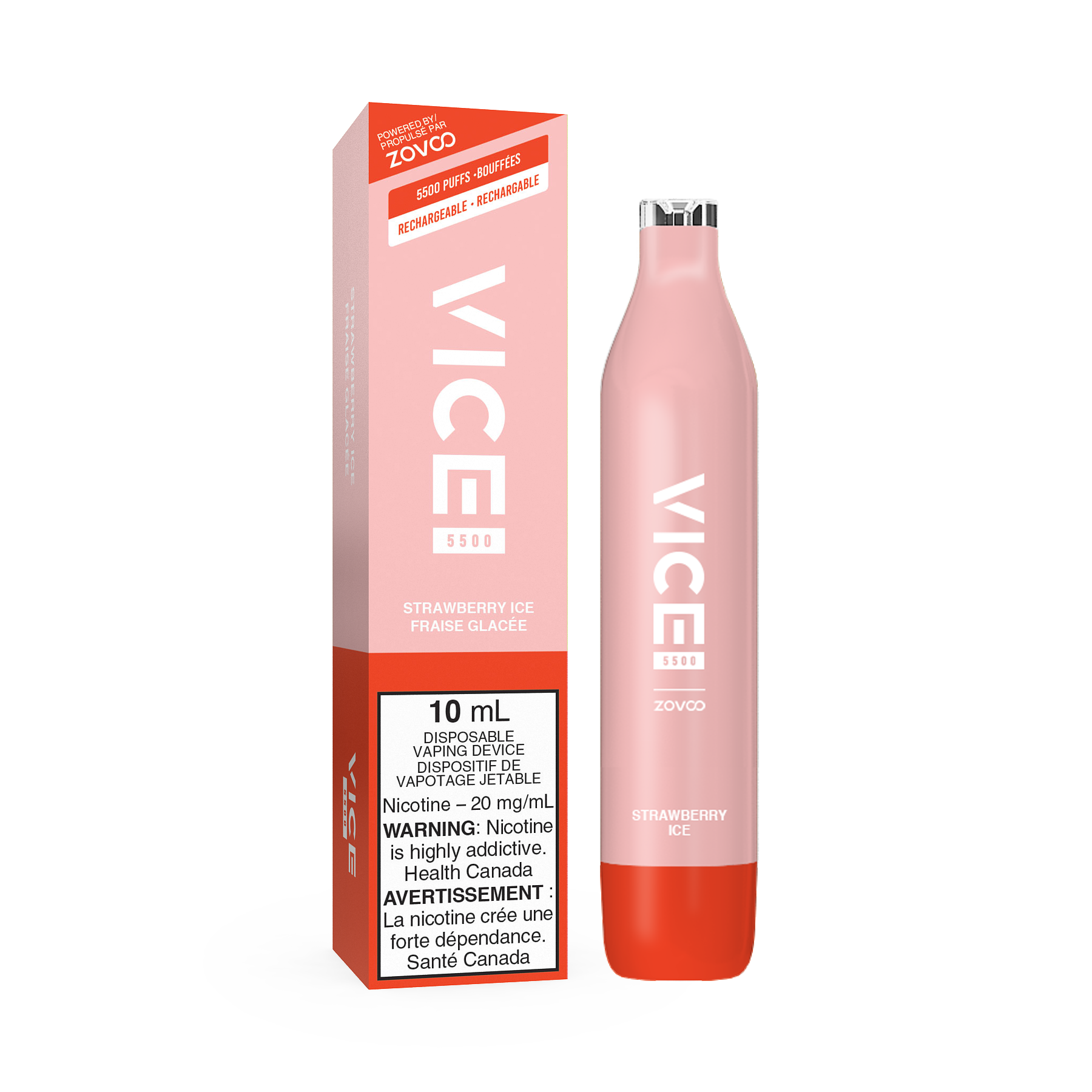 VICE 5500 STRAWBERRY ICE DISPOSABLE