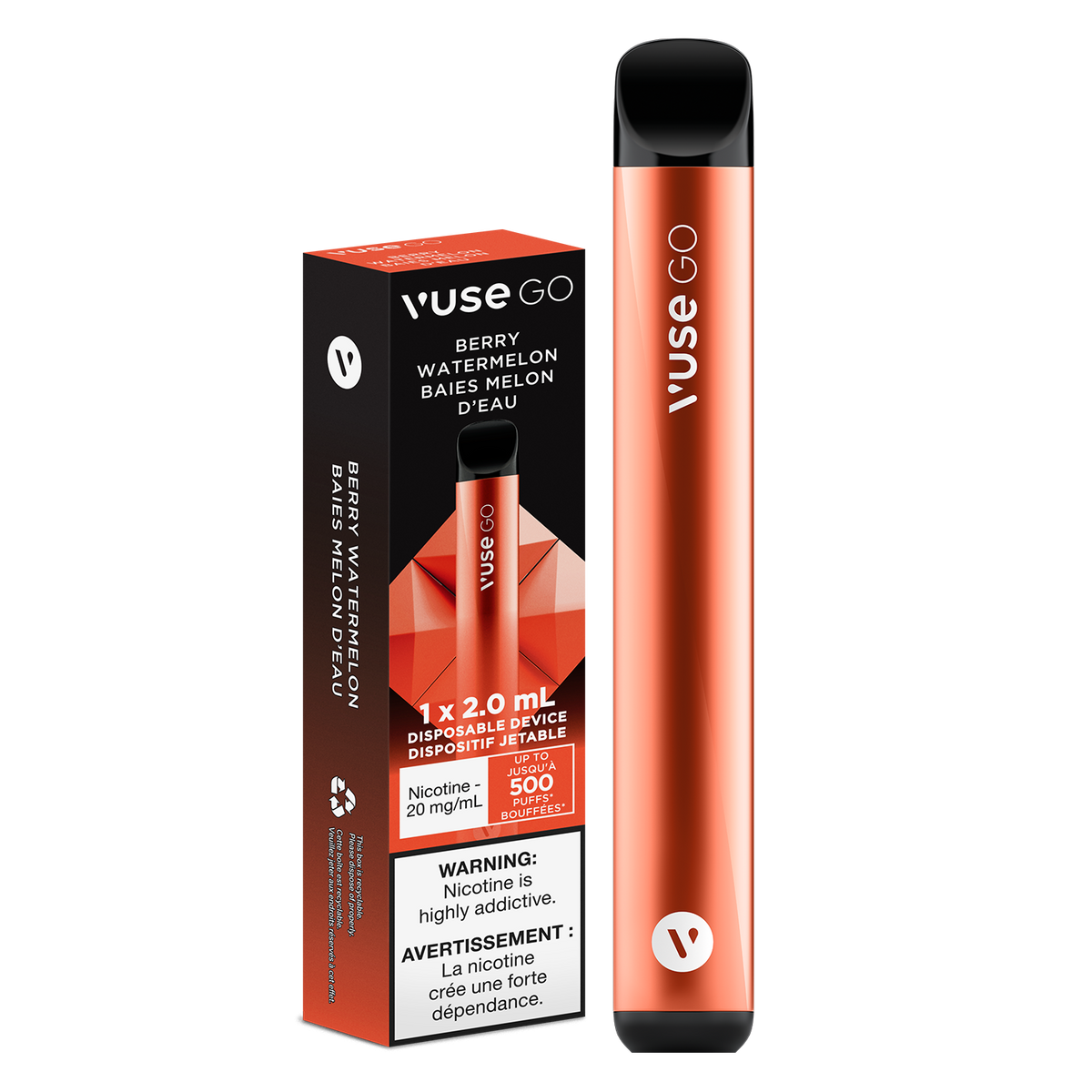 EXCISE TAX VUSE GO DISPOSABLE BERRY WATERMELON MISTER VAPOR CANADA