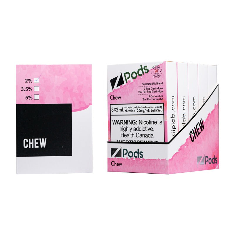 AVAILABLE Z PODS CHEW 2% SUPREME NIC