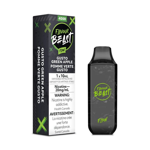BUY FLAVOUR BEAST GUSTO GREEN APPLE FLOW DISPOSABLE AT MR.VAPOR
