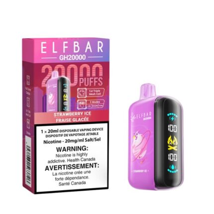 Elf Bar GH 20K Strawberry Ice Disposable Vape - DISPOSABLE - Mister Vapor
