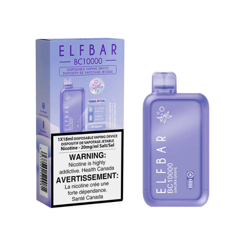 Elf Bar (BC 10K) Sakura Grape Disposable Vape - DISPOSABLE - Mister Vapor