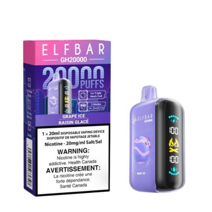 Elf Bar GH 20K Grape Ice Disposable Vape - DISPOSABLE - Mister Vapor
