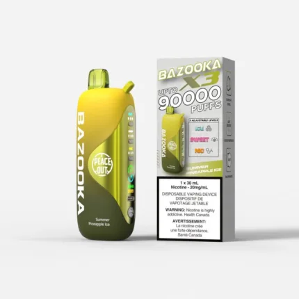 Bazooka 90K Summer Pineapple Ice Disposable Vape - DISPOSABLE - Mister Vapor