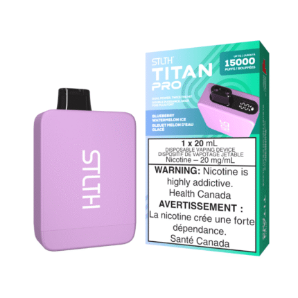 STLTH Titan Pro (15K) Blueberry Watermelon Ice Disposable Vape - DISPOSABLE - Mister Vapor