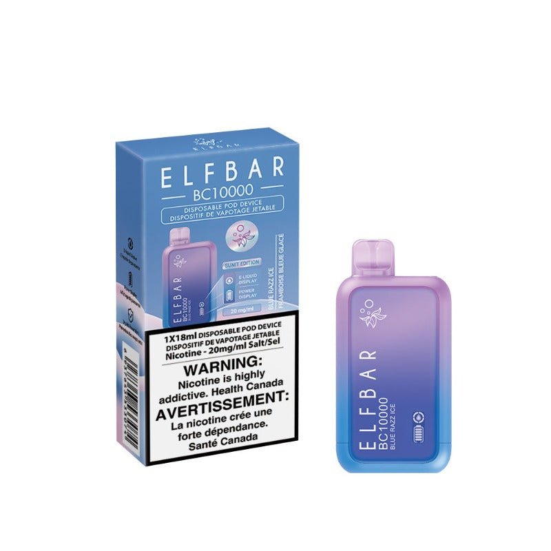 Elf Bar (BC 10K) Blue Razz Ice Disposable Vape - DISPOSABLE - Mister Vapor