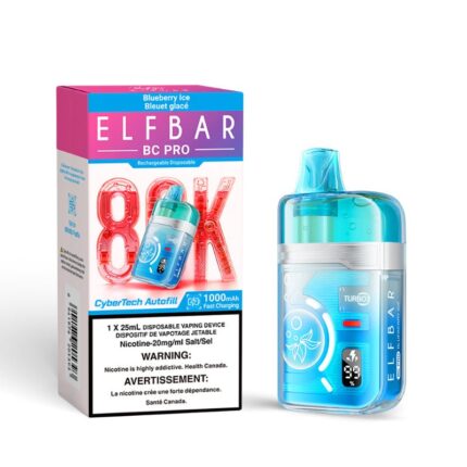 Elf Bar BC Pro 80K Disposable Vape - Blueberry Ice - DISPOSABLE - Mister Vapor