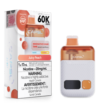 CAPSL 60k Juicy Peach Disposable Vape by Flavour Beast - DISPOSABLE - Mister Vapor
