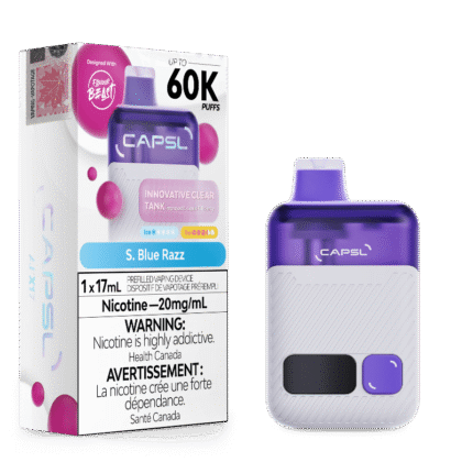 CAPSL 60k S. Blue Razz Disposable Vape by Flavour Beast - DISPOSABLE - Mister Vapor