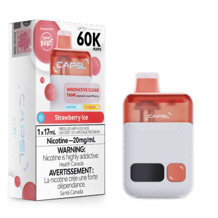 CAPSL 60k Strawberry Ice Disposable Vape by Flavour Beast - DISPOSABLE - Mister Vapor