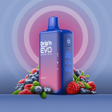 Drip'n EVO 28K Blue Razz Disposable Vape - DISPOSABLE - Mister Vapor