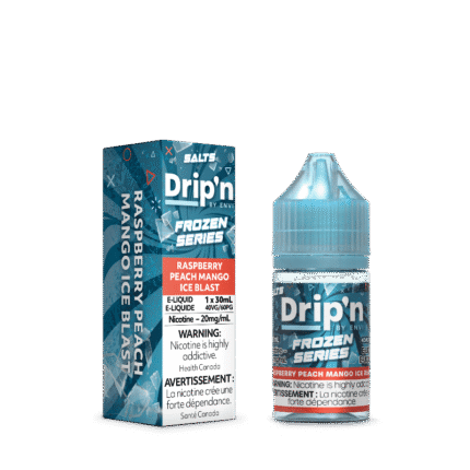 Drip'n Frozen Series Nicotine Salt 30mL - Raspberry Peach Mango Ice - E-Liquid - Mister Vapor