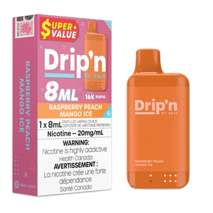 Drip'n 16k Value Series Disposable Vape - Raspberry Peach Mango - DISPOSABLE - Mister Vapor
