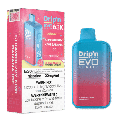 Drip'n Evo 63K by Envi Disposable Vape - Strawberry Kiwi Banana Ice - DISPOSABLE - Mister Vapor