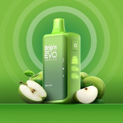 Drip'n EVO 28K Green Apple Disposable Vape - DISPOSABLE - Mister Vapor