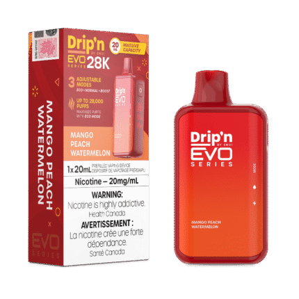 Drip'n EVO 28K Mango Peach Watermelon Disposable Vape - DISPOSABLE - Mister Vapor
