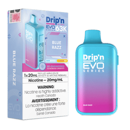 Drip'n Evo 63K by Envi Disposable Vape - Blue Razz - DISPOSABLE - Mister Vapor