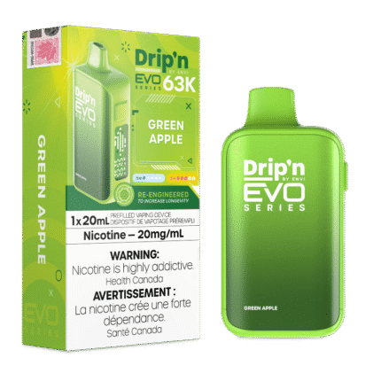 Drip'n Evo 63K by Envi Disposable Vape - Green Apple - DISPOSABLE - Mister Vapor