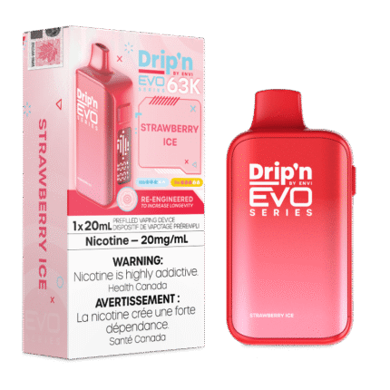 Drip'n Evo 63K by Envi Disposable Vape - Strawberry Ice - DISPOSABLE - Mister Vapor