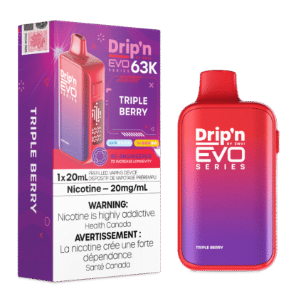 Drip'n Evo 63K by Envi Disposable Vape - Triple Berry - DISPOSABLE - Mister Vapor