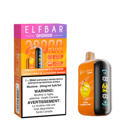 Elf Bar GH 20K Pineapple Passionfruit Orange Disposable Vape - DISPOSABLE - Mister Vapor