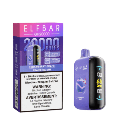 Elf Bar GH 20K Strawberry Grape Disposable Vape - DISPOSABLE - Mister Vapor