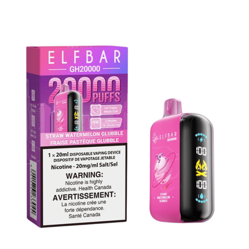 Elf Bar GH 20K Strawberry Watermelon Glubble Disposable Vape - DISPOSABLE - Mister Vapor