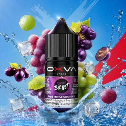 Flavour Beast x Oxva Nicotine Salts E-liquid - Fresh Triple Grape Ice - E-Liquid - Mister Vapor