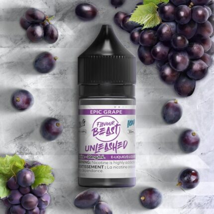 Flavour Beast Unleashed Salt - Epic Grape Ice (30mL/60mL) - E-Liquid - Mister Vapor
