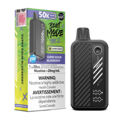 Beast Mode Max 2 50K Super S.Blueberry Ice By Flavour Beast - DISPOSABLE - Mister Vapor