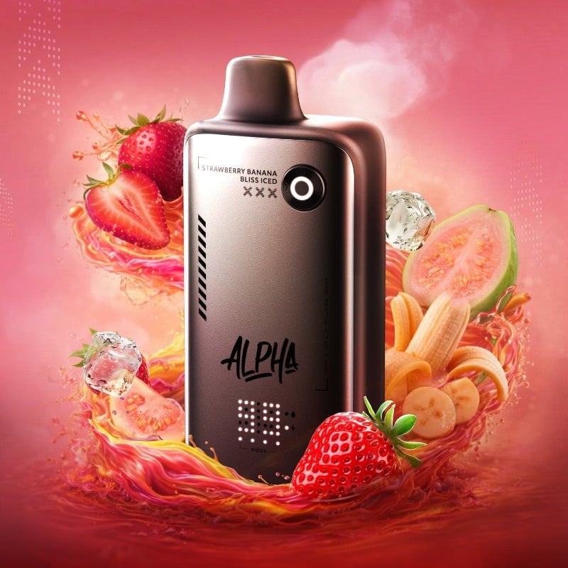 Flavour Beast Alpha 80K Disposable Vape - Blended Strawberry Banana Bliss Iced, 30mL - DISPOSABLE - Mister Vapor