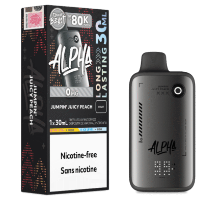 Flavour Beast Alpha 80K Disposable Vape Nicotine Free - Jumpin' Juicy Peach - DISPOSABLE - Mister Vapor