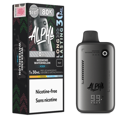 Flavour Beast Alpha 80K Disposable Vape Nicotine Free - Weekend Watermelon Iced - DISPOSABLE - Mister Vapor