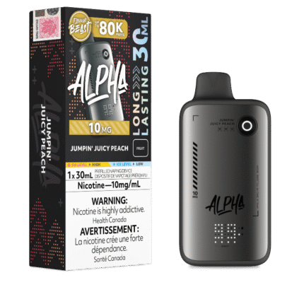 Flavour Beast Alpha 80K Disposable Vape 10MG - Jumpin' Juicy Peach - DISPOSABLE - Mister Vapor