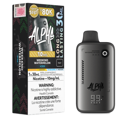Flavour Beast Alpha 80K Disposable Vape 10MG - Weekend Watermelon Iced - DISPOSABLE - Mister Vapor