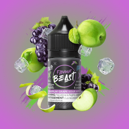 Flavour Beast E-Liquid Grapplin' Grape Sour Apple Iced Salt - E-Liquid - Mister Vapor