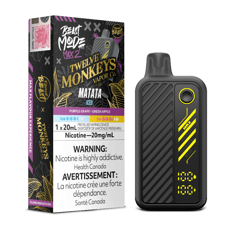 images Beast Mode Max 2 50K X Twelve Monkeys Matata Iced By Flavour Beast - DISPOSABLE - Mister Vapor