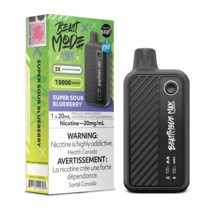 Beast Mode Max 18K Super S.Blueberry Iced Disposable Vape - DISPOSABLE - Mister Vapor