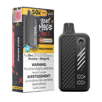 Beast Mode Max 2 50K Mega Mango Iced By Flavour Beast - DISPOSABLE - Mister Vapor